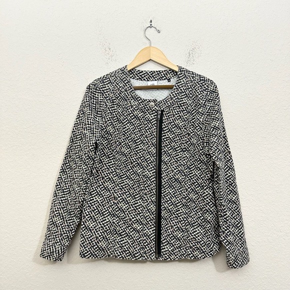CAbi #5099 Full Zip Cliffside Moto Style Jacket Multicolor Abstract Print - Picture 1 of 12